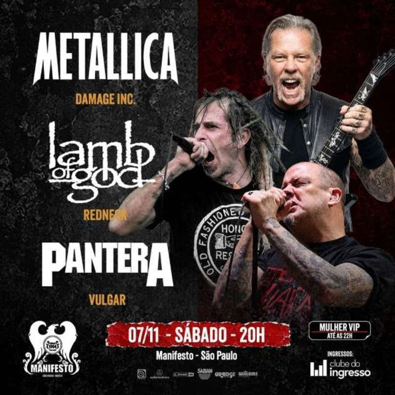 Covers: Metallica - Lamb Of God - Pantera @ São Paulo - SP