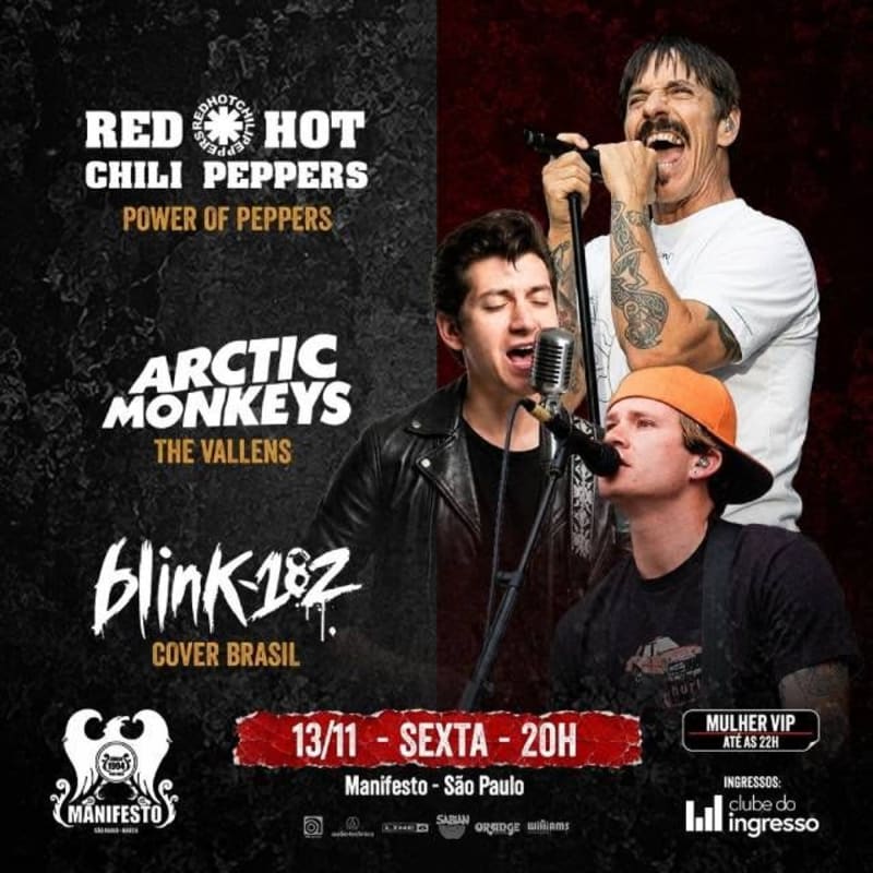 Covers: Red Hot Chili Peppers - Arctic Monkeys - Blink 182 @ São Paulo - SP