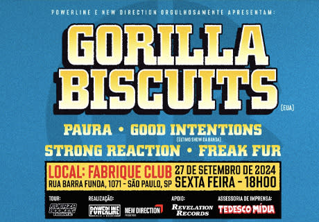 Gorilla Biscuits em São Paulo @ São Paulo - SP