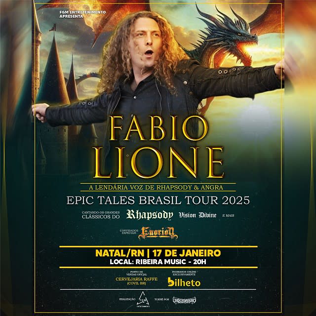 Fabio Lione - Epic Tales Brasil Tour @ Natal - RN