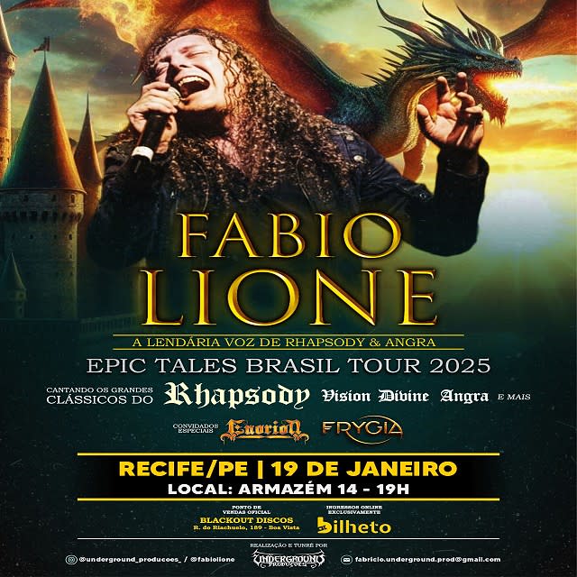 Fabio Lione - Epic Tales Brasil Tour @ Recife - PE