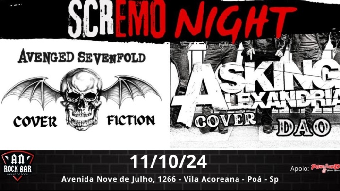 Scremo Night Avenged Sevenfold & Asking Alexandria (Cover) @ Poá - SP