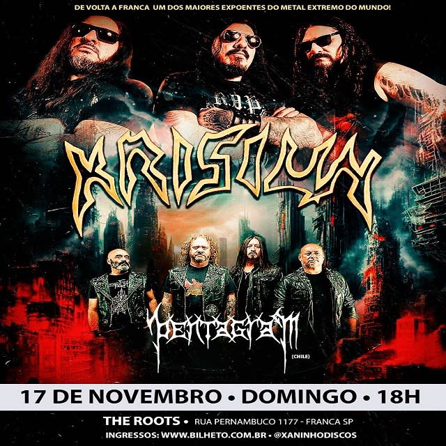 Krisiun x Pentagram Chile @ Franca - SP