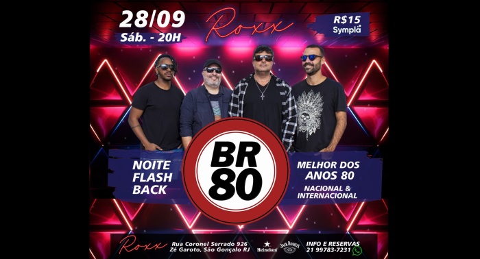 28/09 Banda Br 80 | Melhor Do Rock Anos 80 Nacional & Internacional @ São Gonçalo - RJ