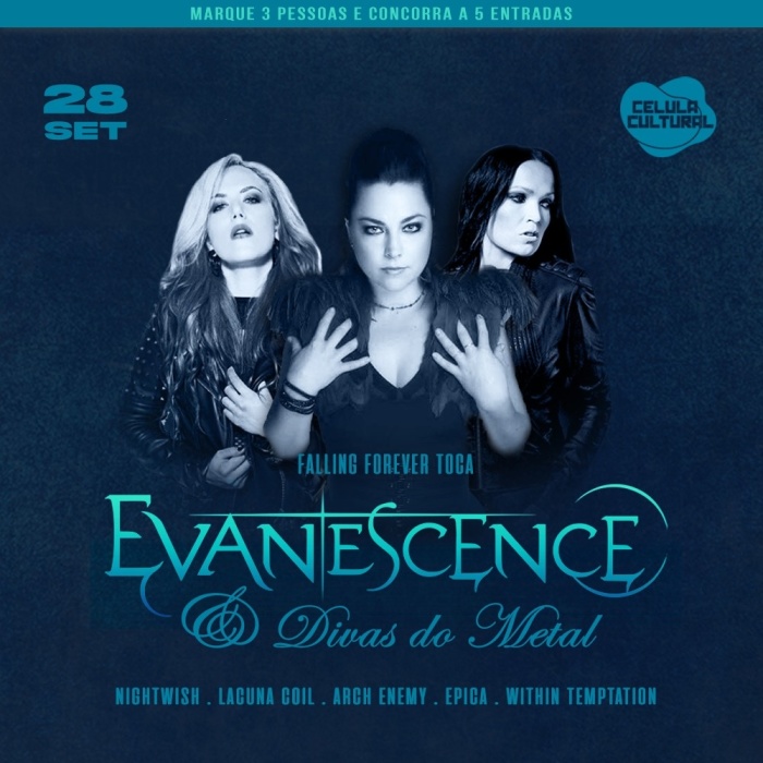 28/09 (Sab) Evanescence e Divas do Metal por Falling Forever @ Florianópolis - SC