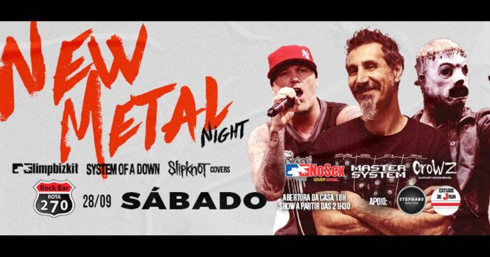 New Metal Night - Slipknot Cover + System of a Down Cover + Limp Bizkit Cover @ Cotia - SP