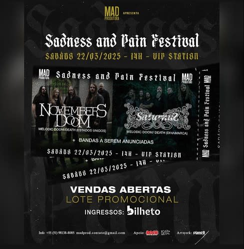 Sadnesses and Pain Festival @ São Paulo - SP