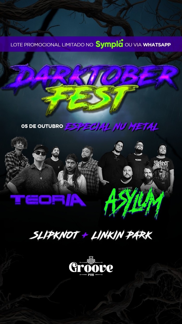 Darktober Fest - Especial Nu Metal Com Duas Bandas @ Mirassol - SP