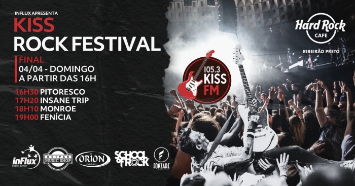 Final Do Kiss Rock Festival 2025 – Quatro Bandas. Um Palco. Um Vencedor. @ Ribeirão Preto - SP