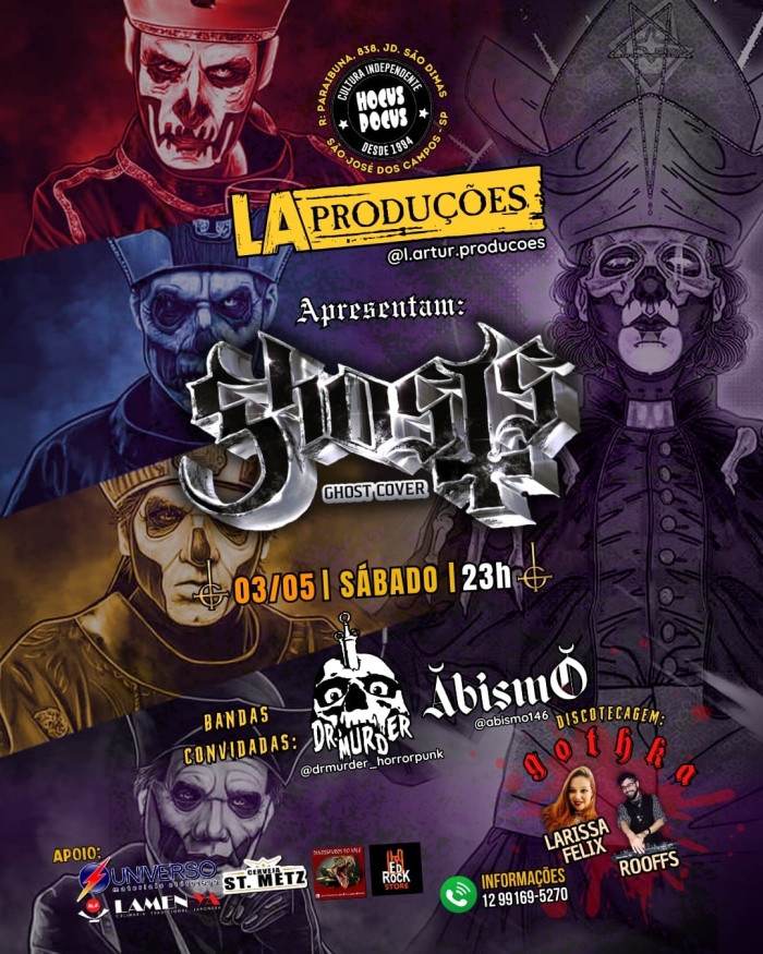 Ghost's No Hocus Pocus @ São José Dos Campos - SP