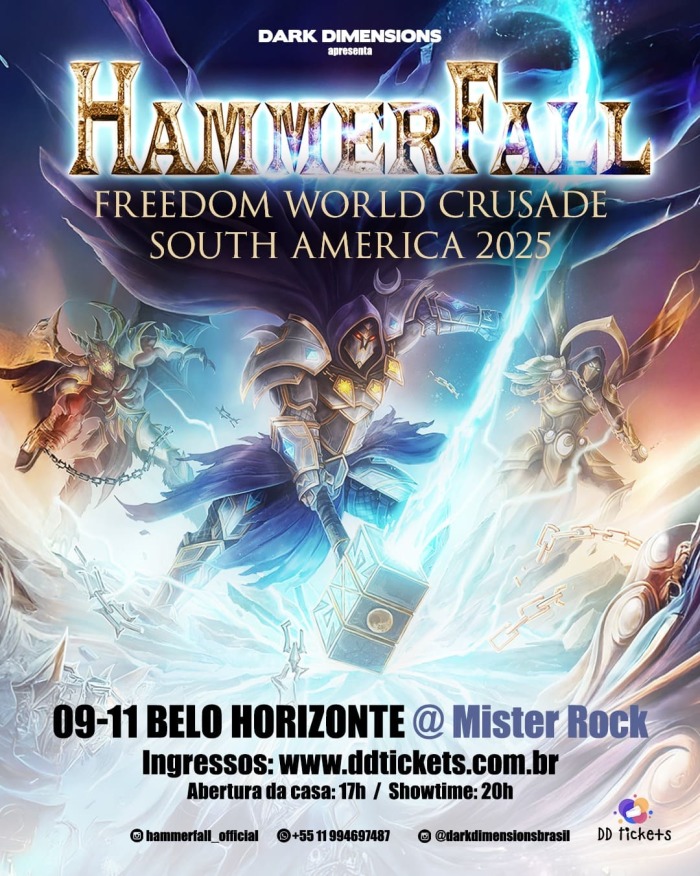 Hammerfall Em Belo Horizonte @ Belo Horizonte - MG