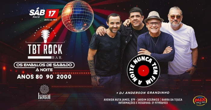 Tbt Rock Bar | Os Embalos De Sábado A Noite | A Noite Nunca Tem Fim @ Rio De Janeiro - RJ