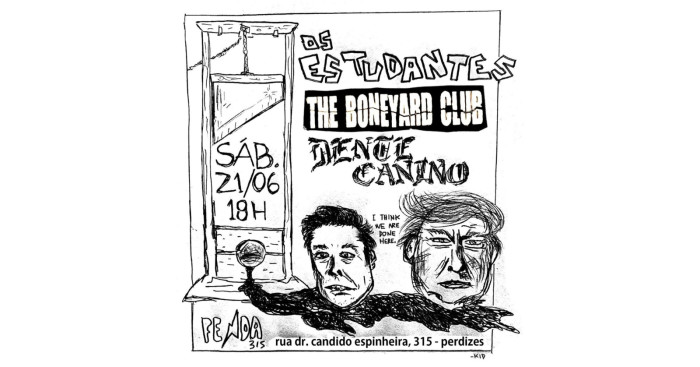 Os Estudantes (RJ) + Boneyard Club + Dente Canino @ São Paulo - SP