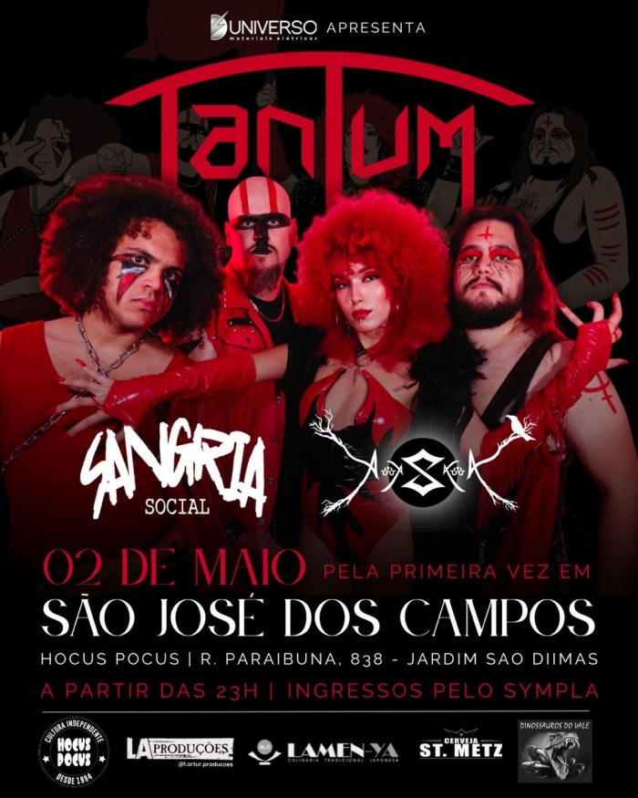 Tantum No Hocus Pocus Sexta 02 De Maio @ São José Dos Campos - SP