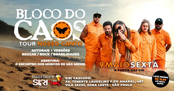 Bloco Do Caos No Siri Cascudo @ São Paulo - SP
