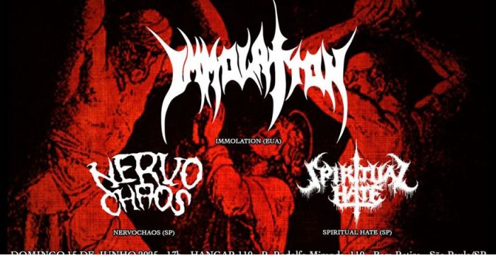 Immolation + Nervochaos + Spiritual Hate @ São Paulo - SP