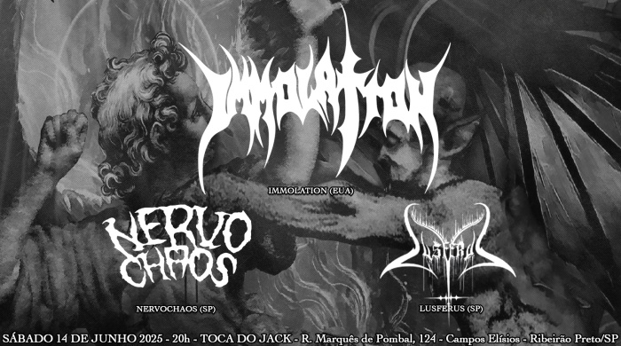 Immolation - NervoChaos - Lusferus @ Ribeirão Preto - SP