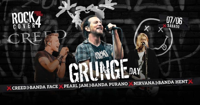 Macaco Rock Cover 4 - Pearl Jam c/ Purano + Nirvana c/ Hent + Creed c/ Face @ Rio De Janeiro - RJ
