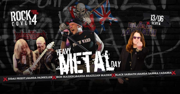 Macaco Rock Cover 4 - Iron Maiden c/ Brazilian Maiden + Judas Priest c/ Painkiller + Black Sabbath @ Rio De Janeiro - RJ