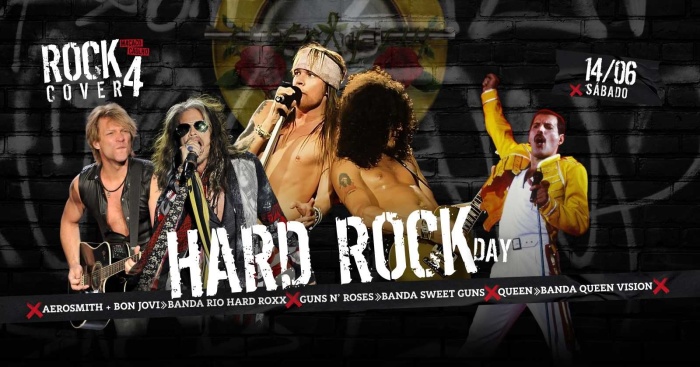 Macaco Rock Cover 4 - Guns N' Roses c/ Sweet Guns + Queen c/ Queen Vision + Bon Jovi e Aerosmith @ Rio De Janeiro - RJ