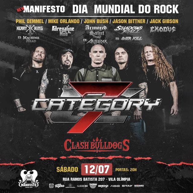 Dia Mundial Do Rock - Category 7 & Clash Bulldogs @ São Paulo - SP