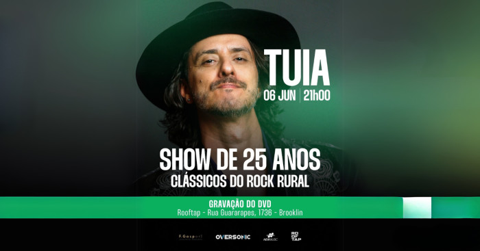 Tuia - Show 25 Anos - Clássicos Do Rock Rural @ São Paulo - SP