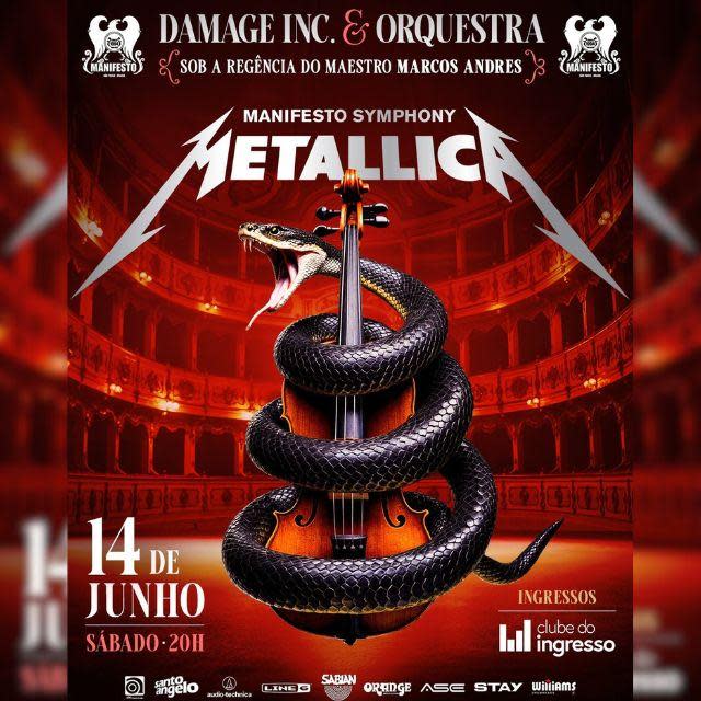 Manifesto Symphony - Metallica Damage Inc @ São Paulo - SP