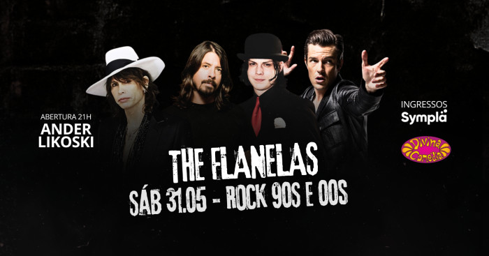 Banda The Flanelas - Rock 90s e 2000s @ Porto Alegre - RS