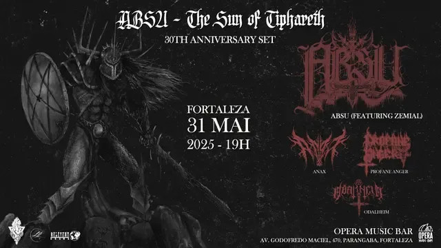 Absu, Anax, Profane Anger & Odalheim @ Fortaleza - CE