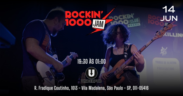 Rockin'1000 Rock Jam - UnderPub @ São Paulo - SP