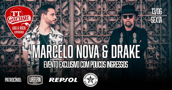 Marcelo Nova & Drake no 1o TT Garage Gas & Rock Experience @ Rio De Janeiro - RJ