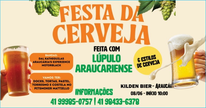 Festa Da Cerveja - Feita Com Lúpulo Araucariense @ Araucária - PR