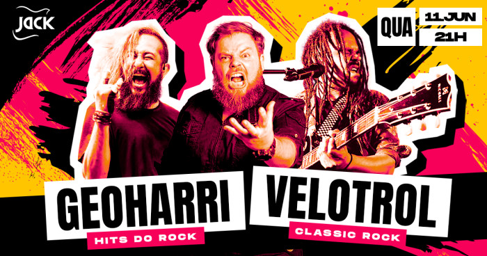 Quarta Jack! Geoharri Rock Duo (Hits Do Rock) + Velotrol (Classic Rock) @ Belo Horizonte - MG
