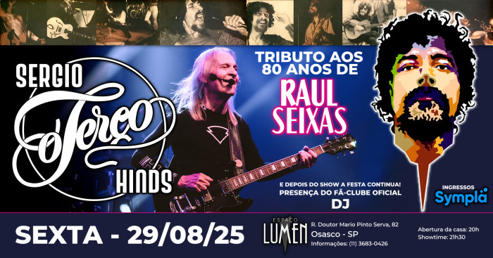 Sérgio Hinds O Terço - Tributo Aos 80 Anos De Raul Seixas @ Osasco - SP