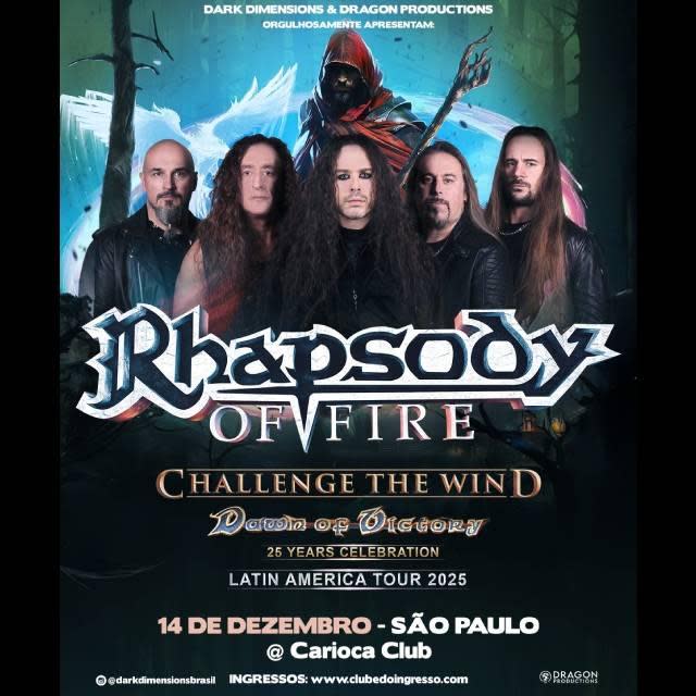 Rhapsody Of Fire - 25 Years Of Dawn Of Victory Tour @ São Paulo - SP