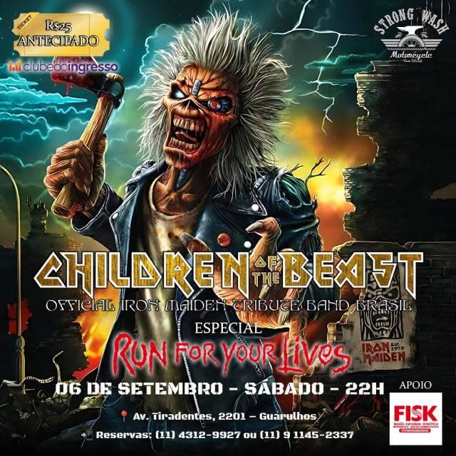 Children Of The Beast - Especial Run For Your Lives @ Guarulhos - SP