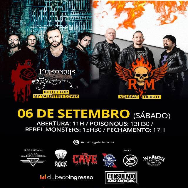 Poisonous (Bullet For My Valentine Cover) + Rebel Monsters (Volbeat Tribute) @ São Paulo - SP