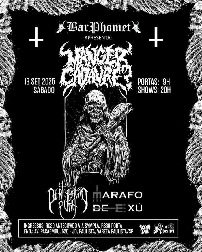 Manger Cadavre? + Perturbação Pura + Marafo de Exú no Barphomet @ Várzea Paulista - SP
