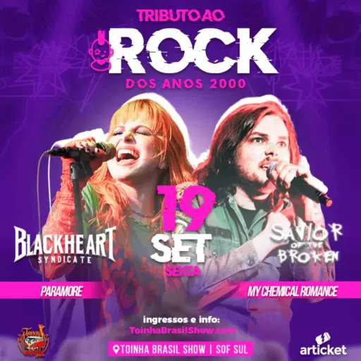 Tributo ao Rock dos Anos 2000 @ Brasília - DF