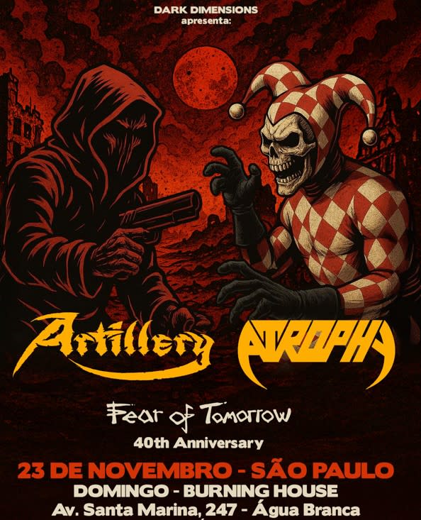 Artillery e Atrophy ao vivo na Burning House @ Sao Paulo - SP