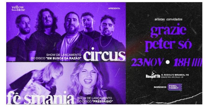 Circus + Fê Smania + Grazie + Peter Só @ São Paulo - SP