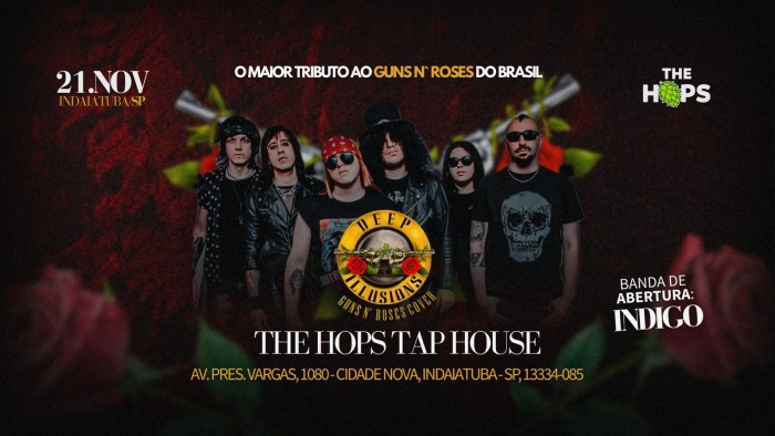 Tributo ao Guns N' Roses com a Banda Deep Illusions @ Indaiatuba - SP