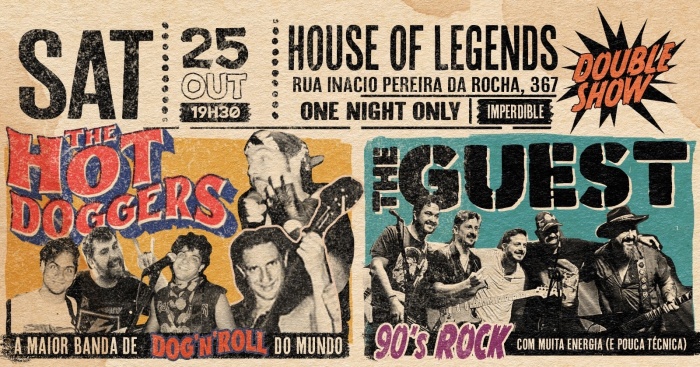 Bandas: The Guest  & The Hot Doggers @ São Paulo - SP