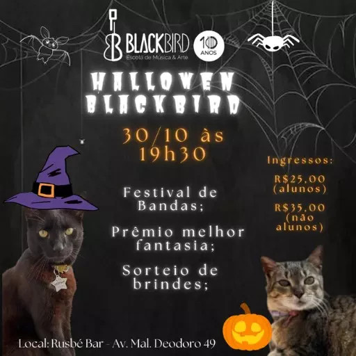 Halloween Blackbird no Rusbe @ Santos - SP