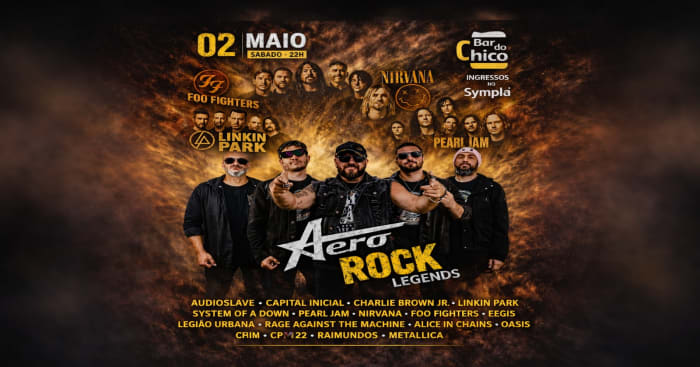 Rock Legends - Aero no Bar do Chico @ Rio De Janeiro - RJ