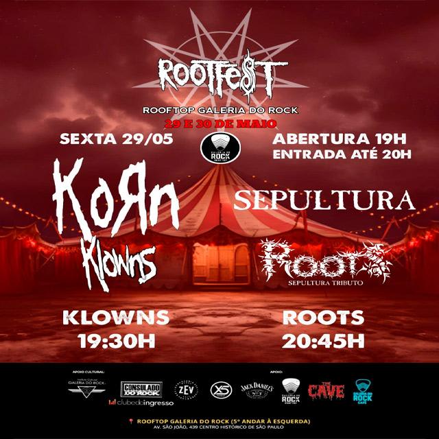 ROOTFEST - 29/05 @ São Paulo - SP