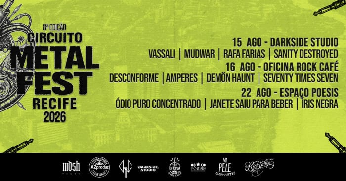 CIRCUITO METAL FEST RECIFE - 2026 (8ª EDIÇÃO) @ Recife - PE