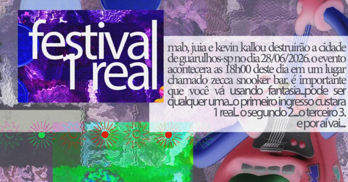 FESTIVAL 1 REAL DA JUIA, MAB E KEVIN CALLOU @ Guarulhos - SP