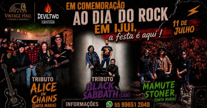 Dia Mundial do Rock em IJUI @ Ijuí - RS