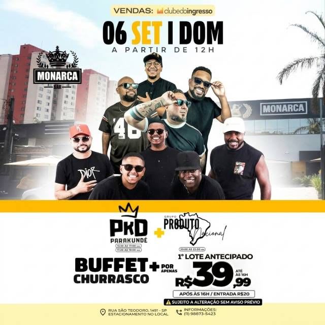 PKD Parakundê + Grupo Produto Nacional @ São Paulo - SP